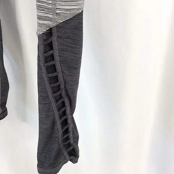 prAna Bohemio 7/8 Leggings Women's Size Small Gray Black - Picture 10 of 12